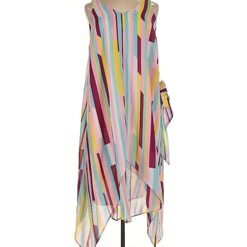 Denim 24/7 Colorful Striped Maxi Skirt